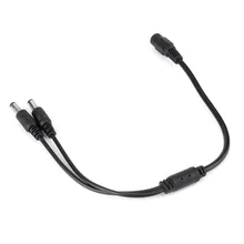 2pcs CCTV Security Camera DC Power Splitterr 1 Female to 2 Male Cable Cord Adapter free shipping