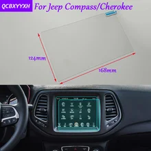 Автомобиль Стикеры gps навигации Экран Стекло Защитная пленка для Jeep Compass/Cherokee аксессуары Управление из ЖК-дисплей Экран стайлинга автомобилей