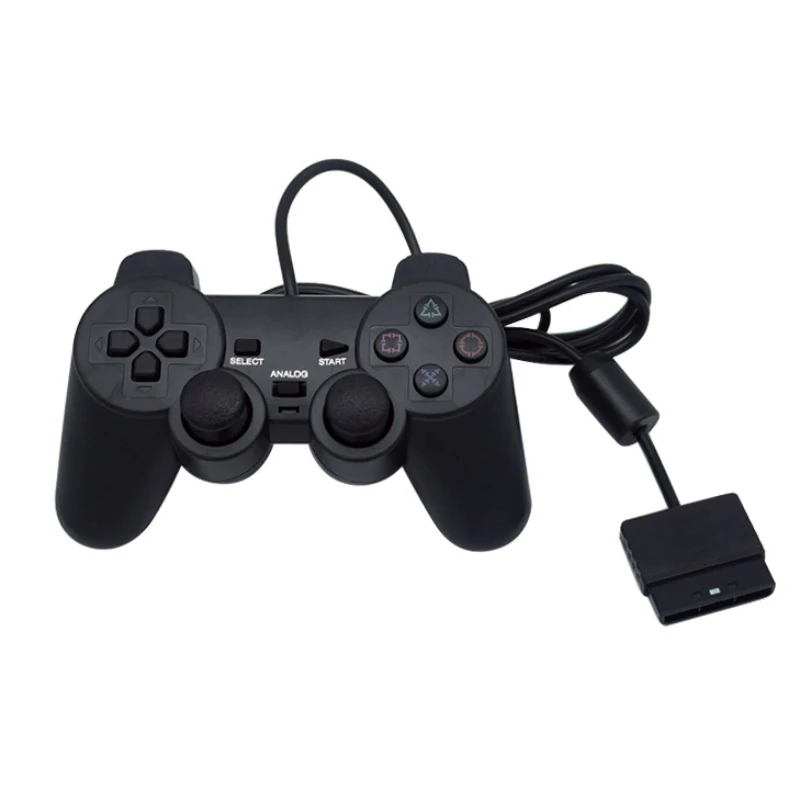 3 шт протянутая проволока контроллера 1,8 м двойной шок дистанционный Джойстик Геймпад для Игровые приставки 2 PS2