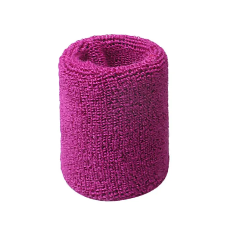 Absorb Sweat Cotton Wristbands Wrist Bands Sweatbands Sweat Band for Sport Tennis Soft and comfortable #2D22 (25)