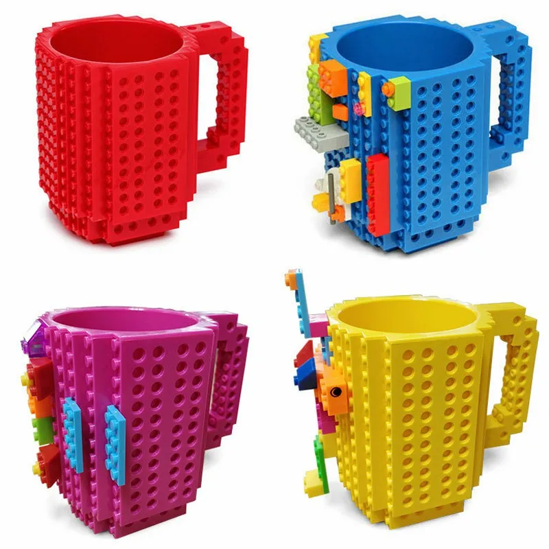 

350ml Building blocks DIY toys cup for Adult assembly & WaterBottle &Coffee Children's Holiday gifts