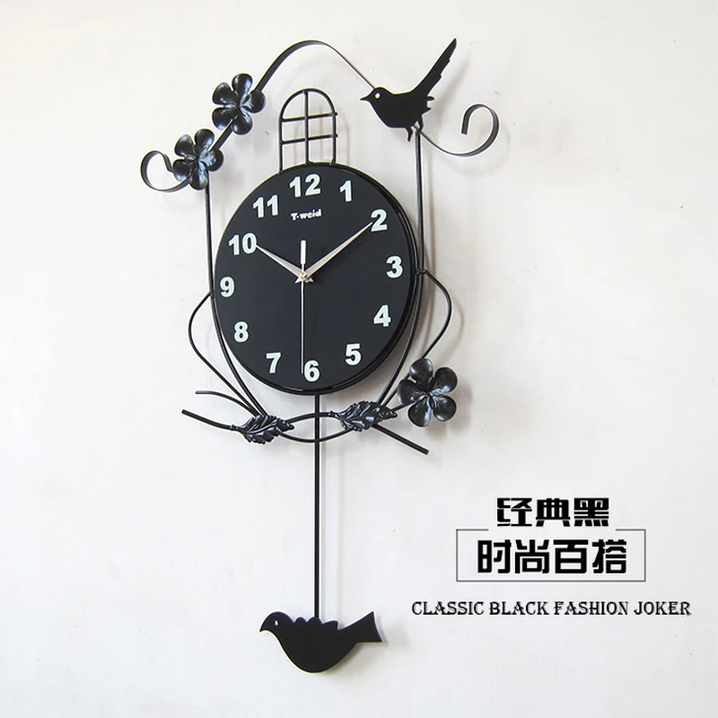 Coo Crazy Over Clock Decor Blog Home And Garden Design Ideas Wall Clock Decorating Ideas Black Metal Lamp Brown Wooden Table Top Plant Vase