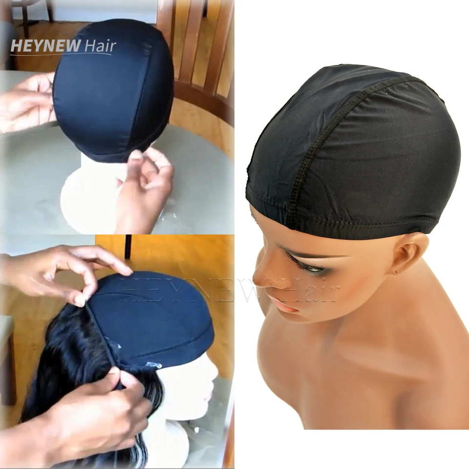

Stocking spandex dome cap for making wigs adjustable stretch hairnets nylon weaving caps black color wigs accessories 10pcs/lot