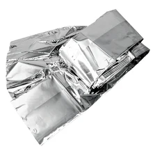 Горячее предложение 10 шт фольгированное космическое одеяло аварийное одеяло выживания-160*210 см