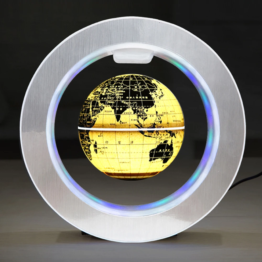 6 ''географический мир глобус Магнитный Плавающий LED левитирующий вращающийся