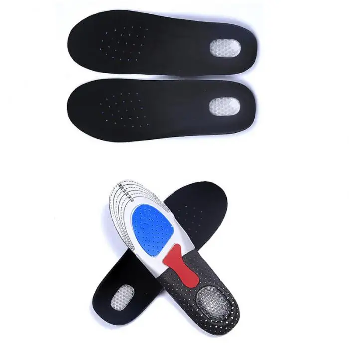 Новая бесплатная Размеры унисекс ортопедическая стелька-ступинатор обувь Pad Летние Гель стельки мягкие вставки для Для мужчин Для женщин @