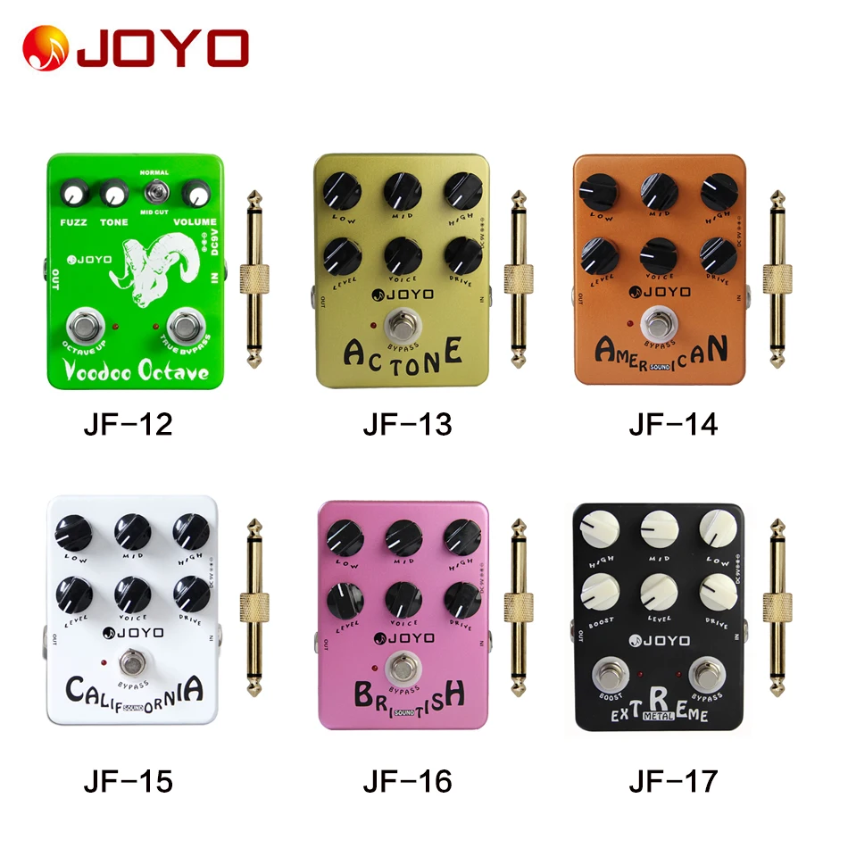 Pedal de efecto JOYO Deluxe Crunch Voodoo Octave Digital Delay Digital