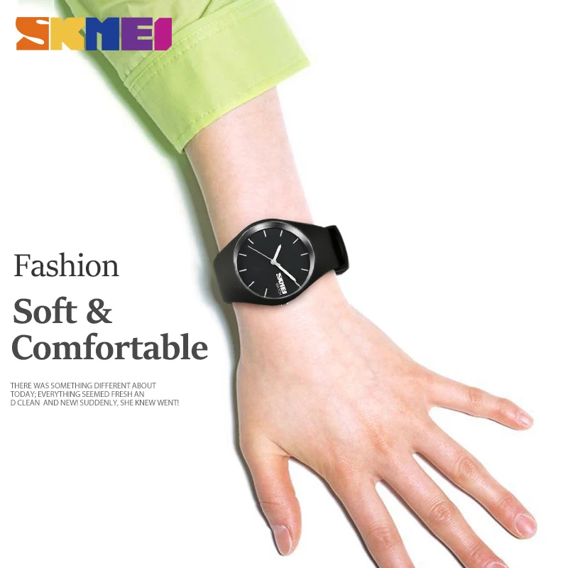 Женские часы SKMEI брендовые модные повседневные кварцевые мужские Montre Femme Reloj Mujer