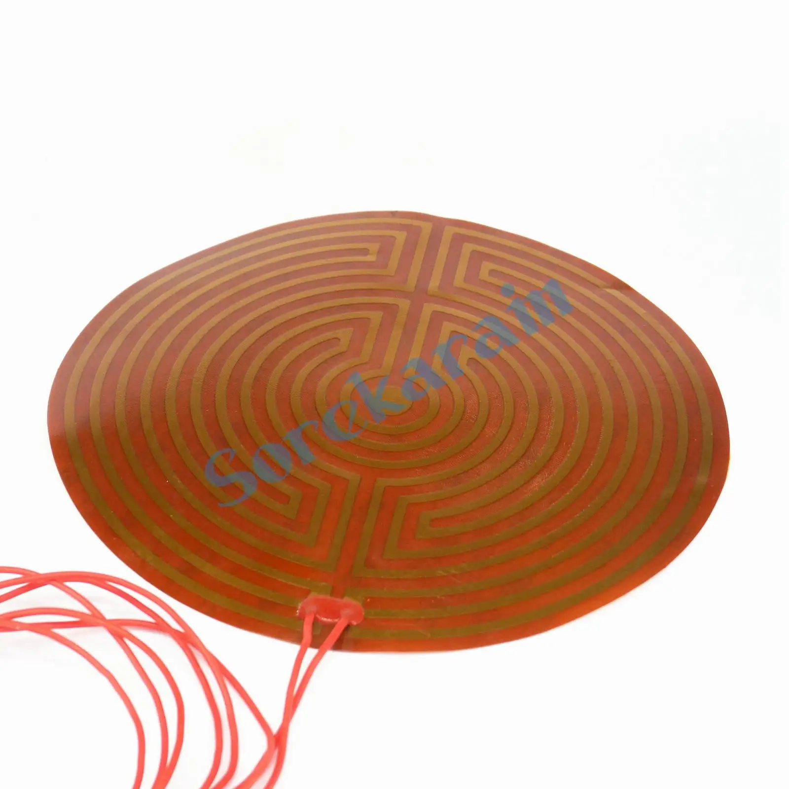 220mm 240W 24V DC Flexiable Round Eeletric Polyimide Film Heater Heating element for