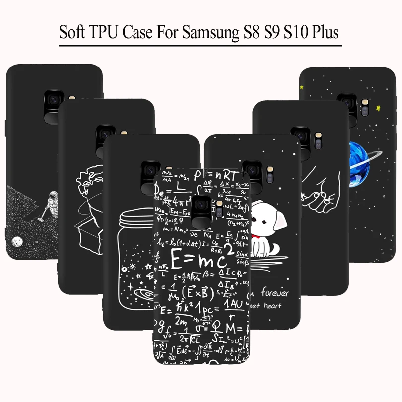 

Universe Complex Formula Phone Cases For Samsung Galaxy S8 9 10 Plus Case For Galaxy S8 Plus S9 Plus S10 Frosted Soft Back Cover