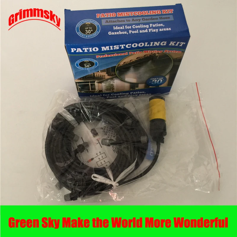 

greenhouse lawn garden patio waterring irrigation kits 10m high pressure misting system
