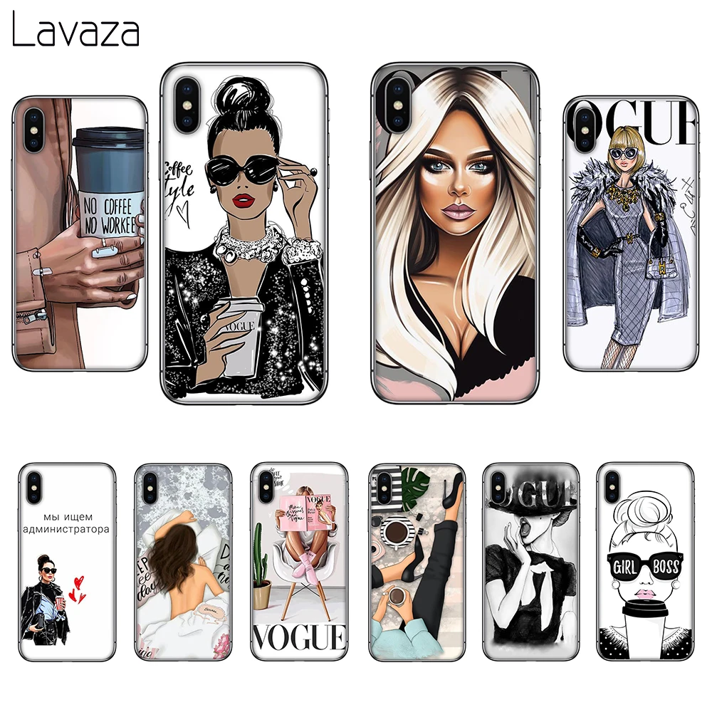 Мягкий силиконовый чехол Lavaza VOGUE Queen Princess Girl для Apple iPhone 5 5s 6 6S 7 8 Plus 5S SE X XS MAX XR |