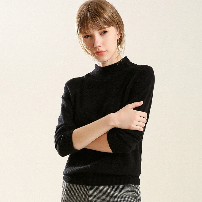 ZEHANGSEA-Autumn winter sweater 18 new half-high collar twill women's sweater classic 7 color simple female bottoming shirt ZEHANGSEA-Autumn winter sweater 18 new half-high collar twill women's sweater classic 7 color simple female bottoming shirt