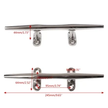 Горячая Новинка 1 шт. база лодка Док палубная веревка шип морская швартовная тумба яхта нержавеющая сталь замок болт " /10"/1" высокое качество