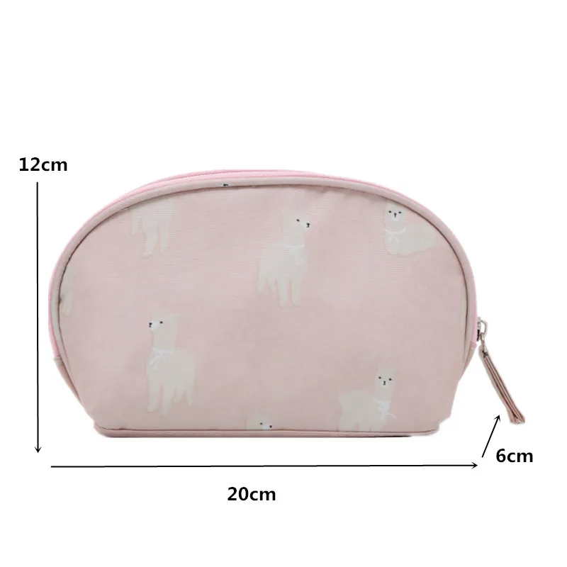 المرأة فلامنغو سلسلة التجميل حقيبة سيدة لطيف البسيطة المكياج الحقيبة الغرور حالات السفر المنظم الجمال طقم أدوات تجميل اكسسوارات