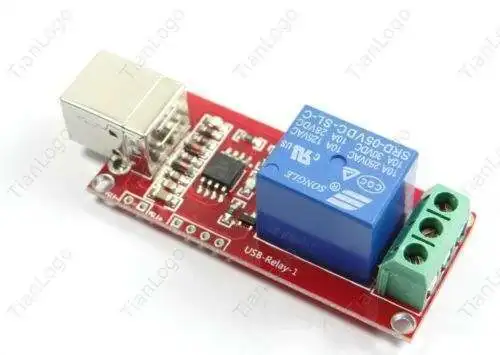 USB реле 1 канал программируемый ПК 5v Компьютерное управление для робототехники
