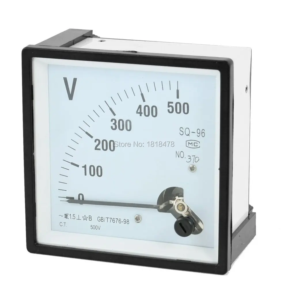 Voltage Test Gauge AC 0-500V Analog Volt Meter Voltmeter SQ96 96*96mm | Инструменты