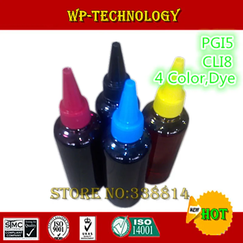 

For PGI5 CLI8 refill ink , specialized dye ink suit for Canon iP3300,iP4200,iP4300,iP4500,iP5200 etc ,4 color high quality ink