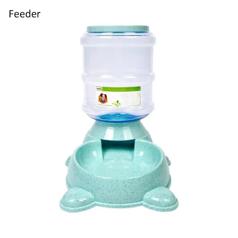 3.8L домашний большой емкости Регулируемый автоматический питатель для домашних животных питьевой фонтан собака диспенсер воды для миски для собак кошек блюдо для еды - Цвет: Feeder
