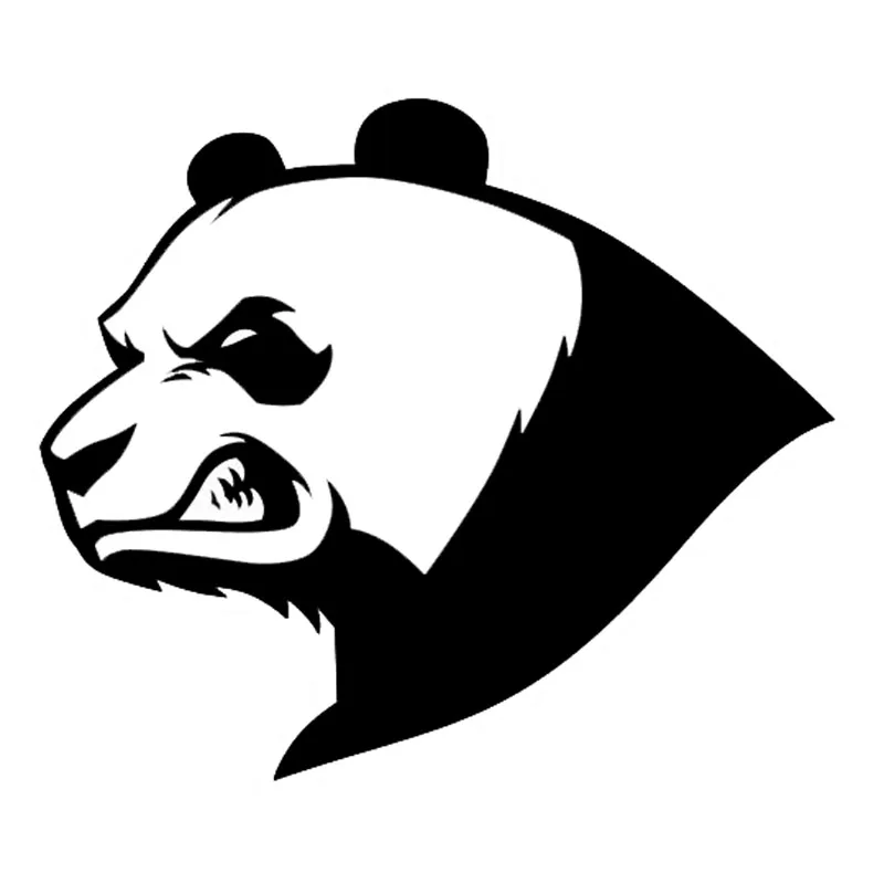 Angry Panda Bear креативные виниловые наклейки для машины в виде животных отражающие 13