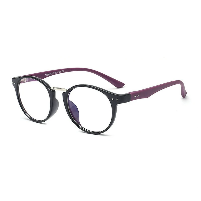 TR90 lightweight glasses comfortable flat mirror fashion retro glasses