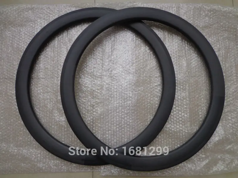 

1Pair New 700C 50mm tubular rim Road Track Fixed Gear Bike matt finish UD full carbon fibre bicycle wheelsets rims Free shipping