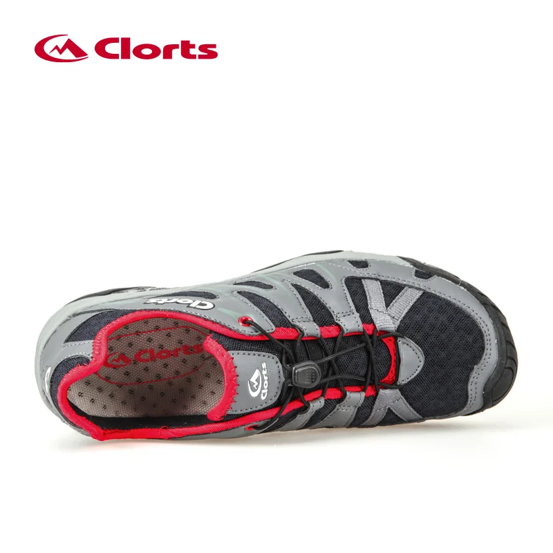 Clorts Men Summer Water Shoes PU Air Mesh Wading Shoes Breathable Sport Aqua Sneakers 3H025