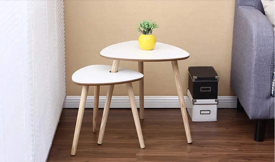 50*51CM Wood Bedside Table Sofa Side tables Coffee Table
