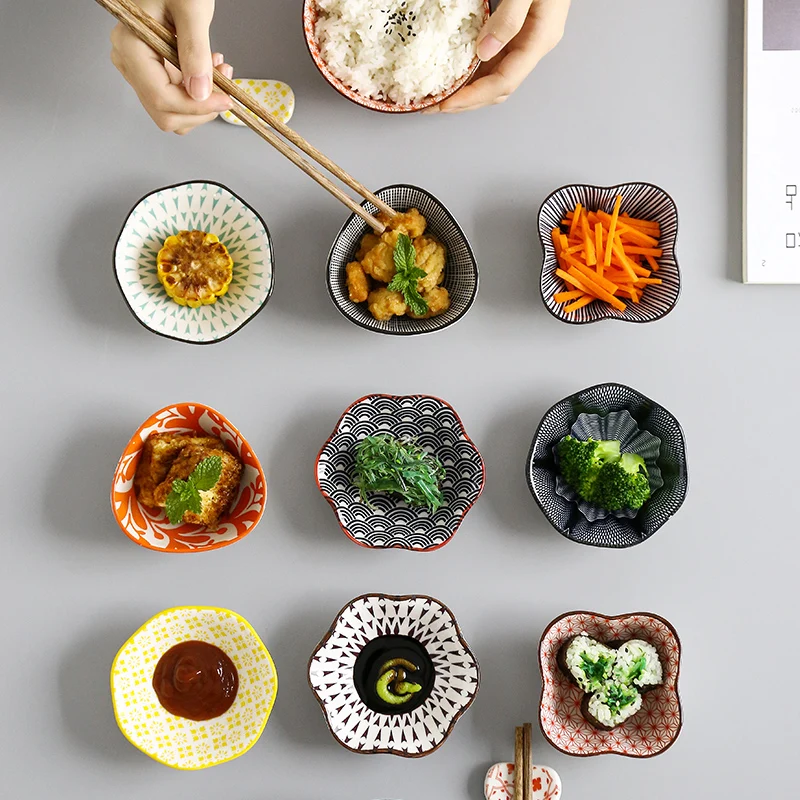 Японская креативная ручная роспись соус блюдо тарелка для соевого соуса в форме чаши пельменей посуда Личность Мини блюдо керамическое домашнее