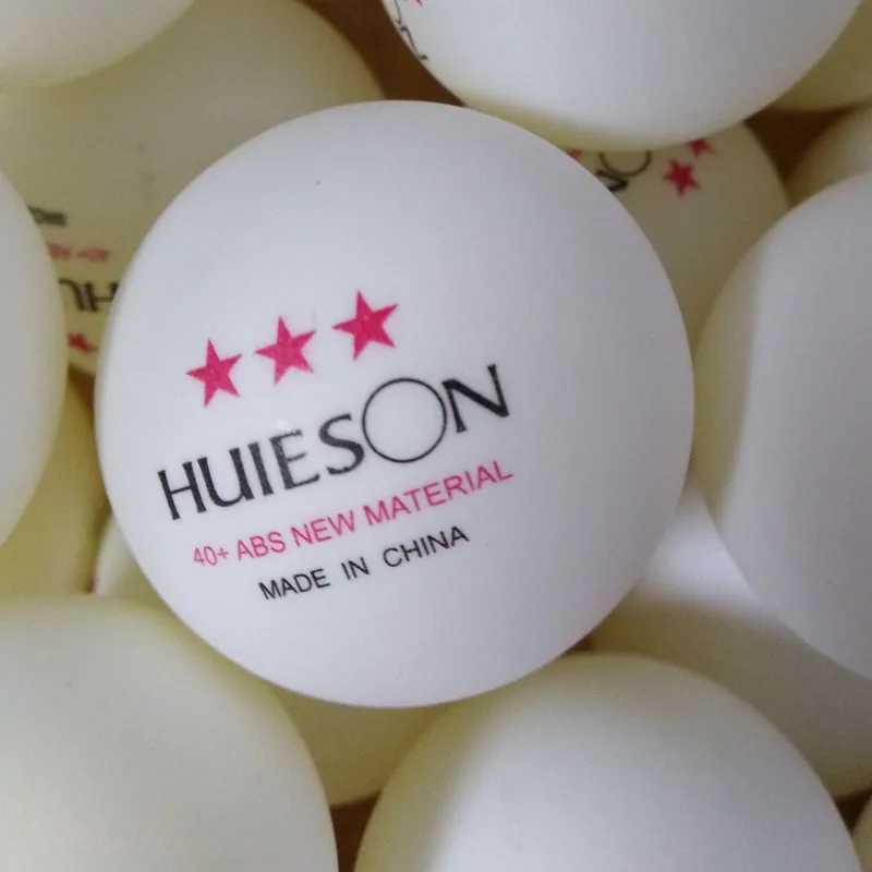 Huieson 100 шт./упак. 3 звезды настольный теннисный мяч 40+ качество материал 2,8 г тренировочные мячи для пинг-понга с мешком для упаковки на шнурке