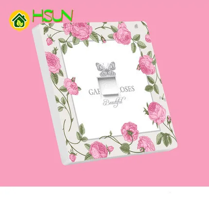 Арт переключатель типа 86 розетка 1 2 3 4 банда way secret garden rose ividuality креативность