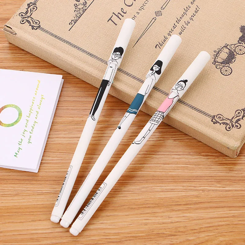 4 шт. новые милые простые творческие ручные рисунки для мальчиков|gel pen|girls gel