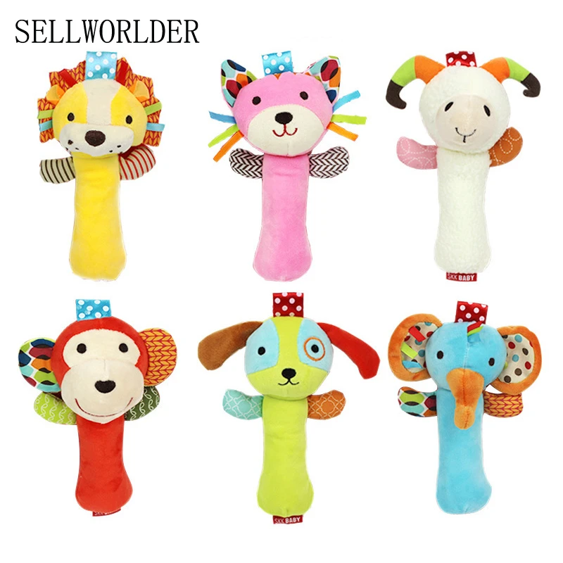 Bebe Animaux Main Hochet Jouets Infantile 0 6 Mois Brinquedos Aliexpress