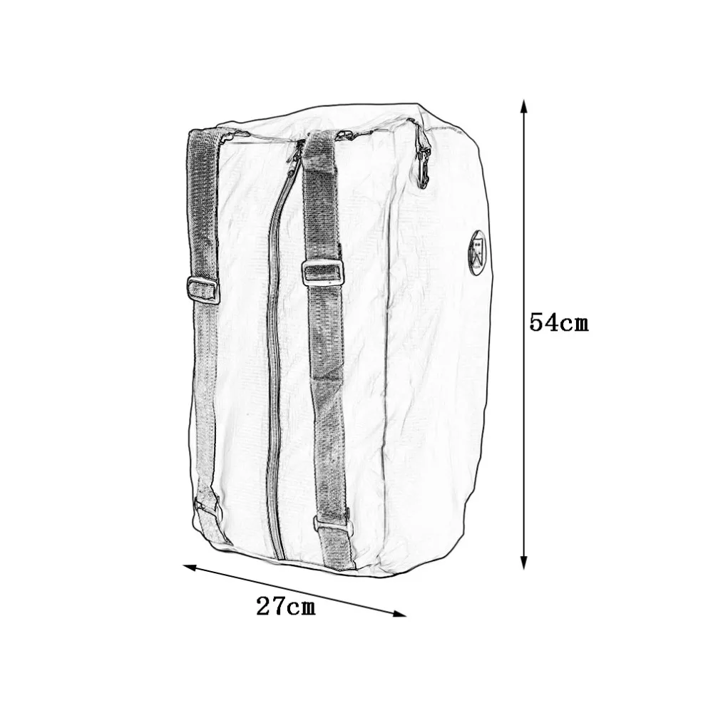Портативный молния Soild ежедневно путешествия спортивные рюкзаки сумки на плечо складной мешок Кемпинг Сумка 2018 Новый