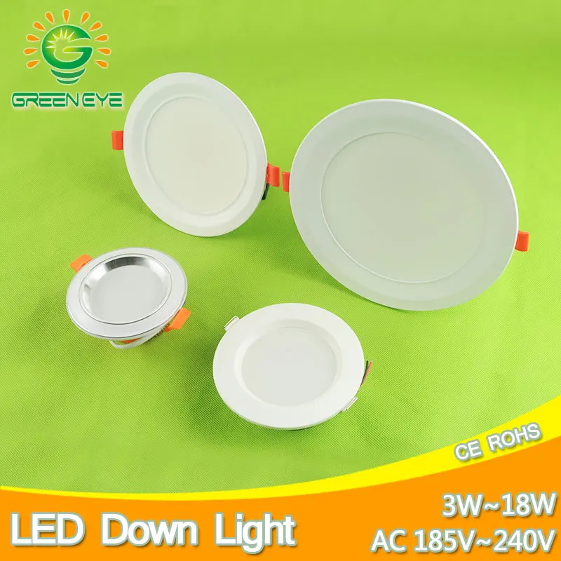 

4/5/6/7.5Inch Soft Light LED Downlight 3w 7w 12w 18w Ceiling Recessed Spot LED Down Light Lamp 220v Indoor Living Home Foyer