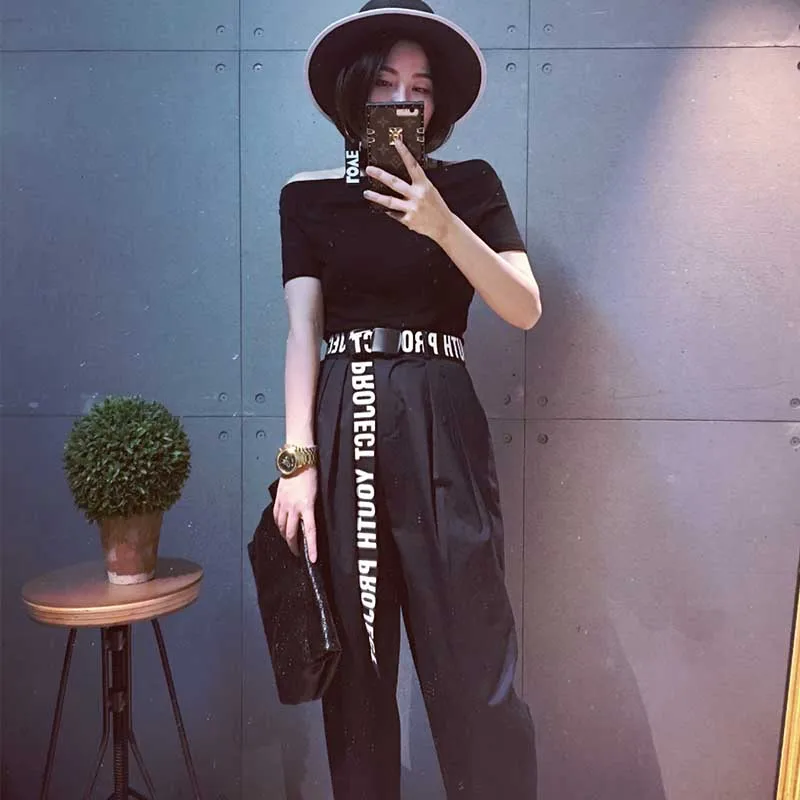 

Korean version of unisex canvas belt ladies jeans fashion wild dress casual jeans smooth buckle English letter wide belt