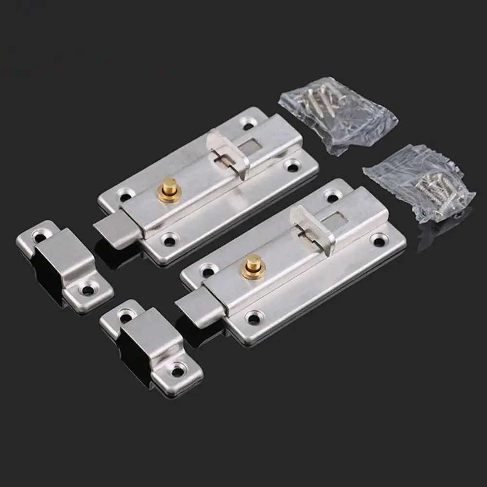 

Thick stainless steel automatic spring latch lock bathroom door buckle door bolt anti-theft wooden latch
