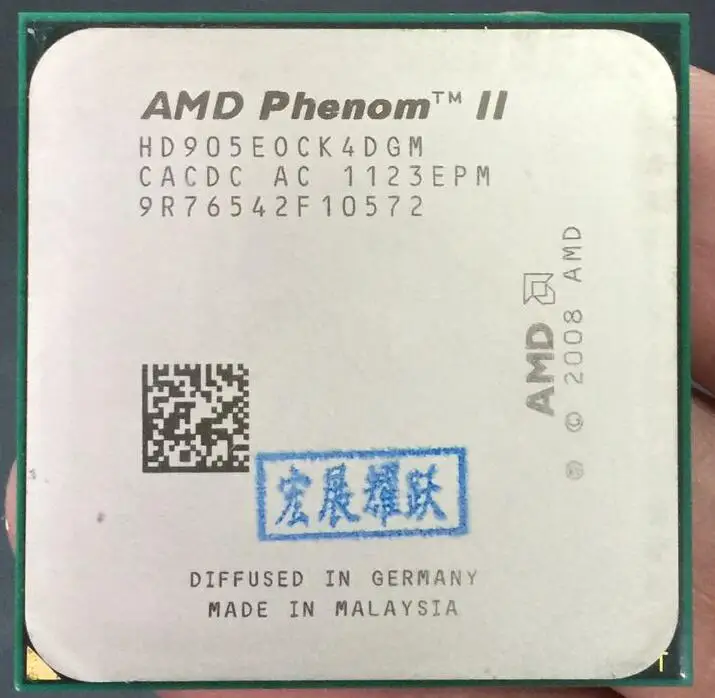 Процессор AMD Phenom II X4 905E X905E 65 Вт четырехъядерный AM3 938 100% рабочий процессор |