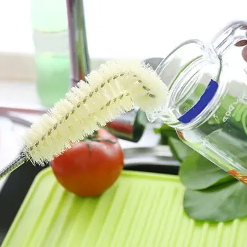 

Creative Long Handle Cup Brush Japan Style Cleaning Brush Right Angle Bottle Nylon Brush Kitchen Accessories