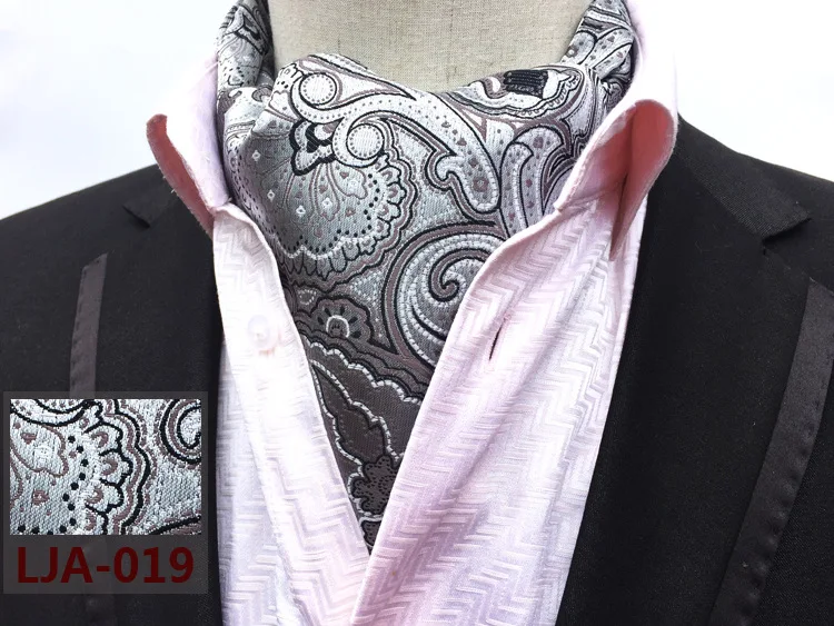 black scarf mens DANKEYISI High Quality Fashion Luxury Silk Printing Men Scarf Polka Dot Scarves Suit England Jacquard  Man Business Scarf hair scarf for men