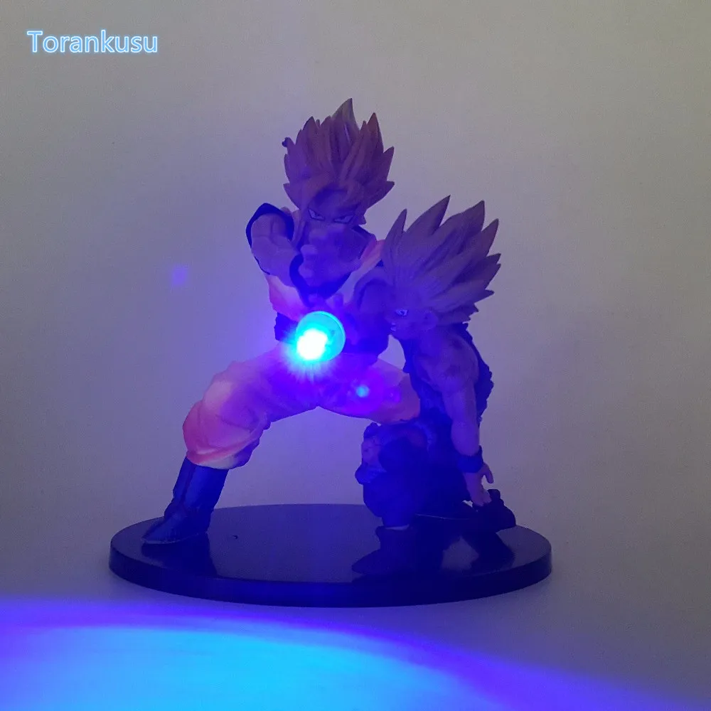 Dragon Ball Z Action Figure Son Goku Gohan Led Light DIY Display Toy Esferas Del Dragon Father