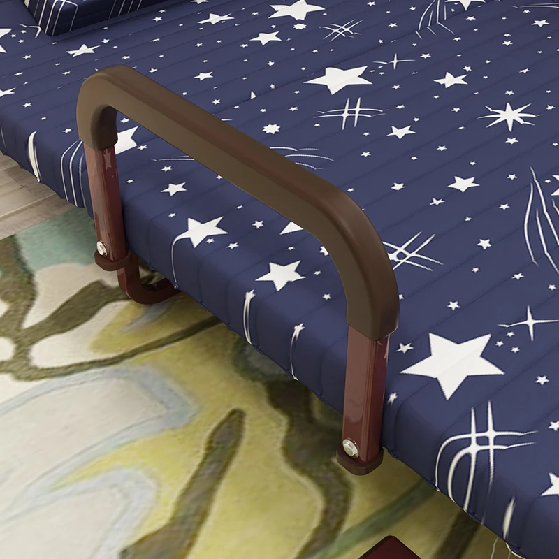 90cm Wide Metal Folding Bed with Mattress Bedroom Furniture Rollaway Guest Bed for Adults and Kids RollAway Guest Day/Night Bed