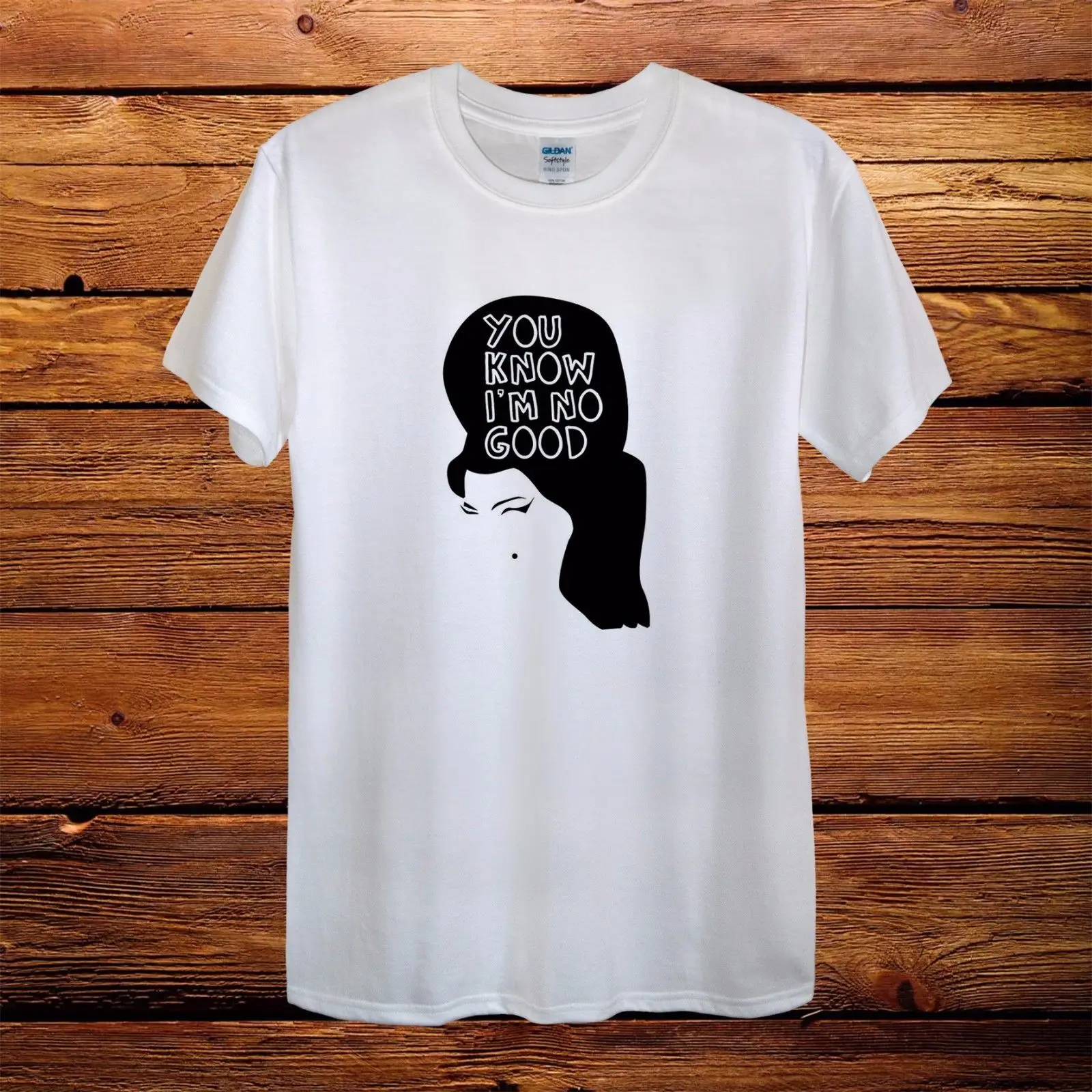 Amy Winehouse I'm no good New Design T-Shirt Men Unisex Women Fitted Rock | Мужская одежда