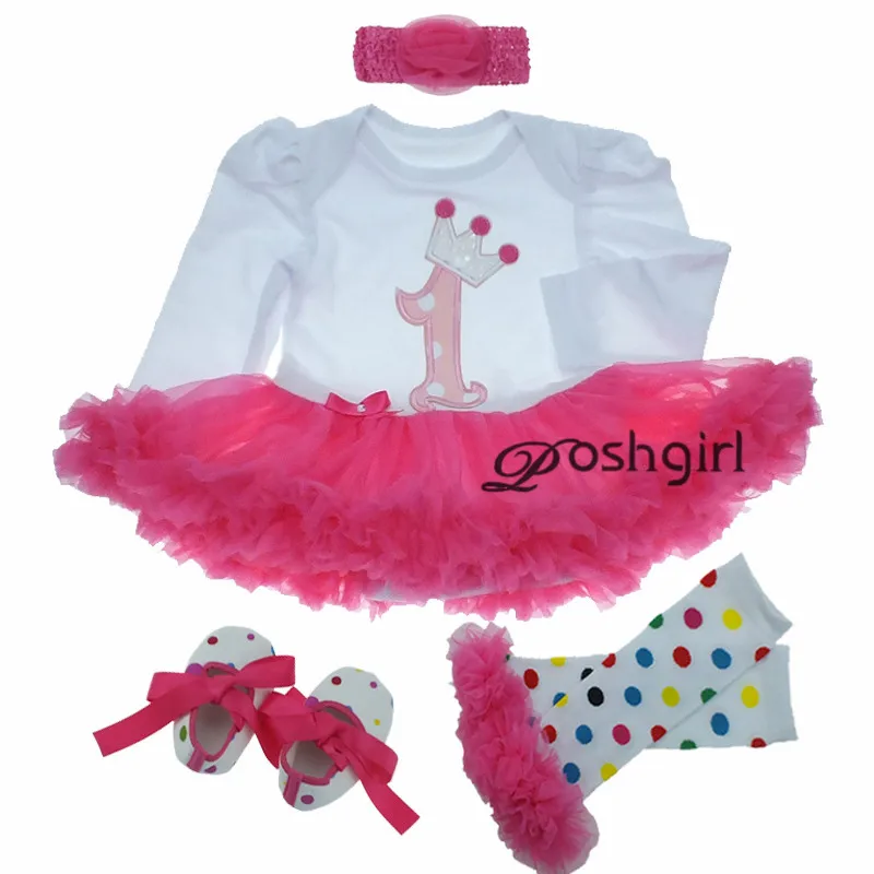 

Spring NEW Born Batptism Baby Girl Dress Party Tutu Dresses Wedding Baby Dress 1 Year Birthday Clothes Set Vestido Bebe Infantil