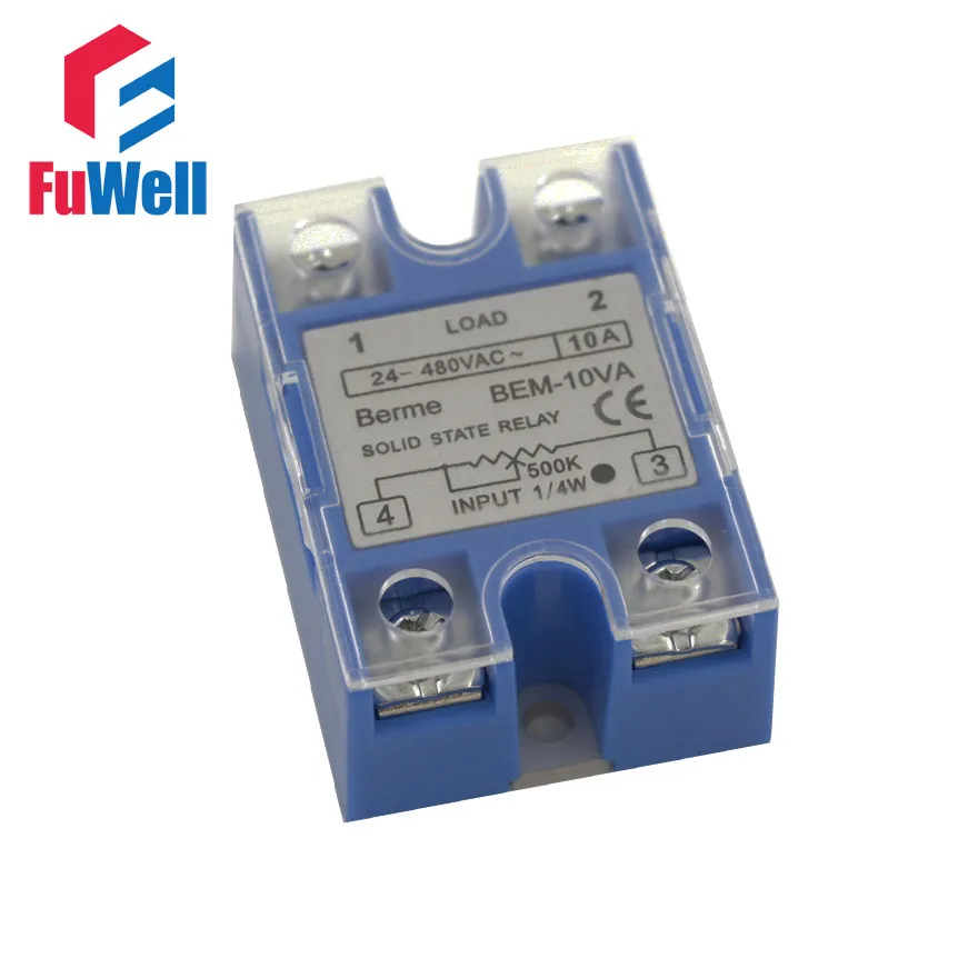 Высококачественное однослойное реле 10А SSR 10DA/10AA/10VA|solid state relay|state relayssr solid relays |