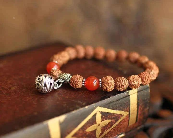 New Arrival Tibetan Women Charm Onyx Women Bracelets & Bangle Rudraksha Beads Bracelets for Men Lucky Wholesale Jewelry
