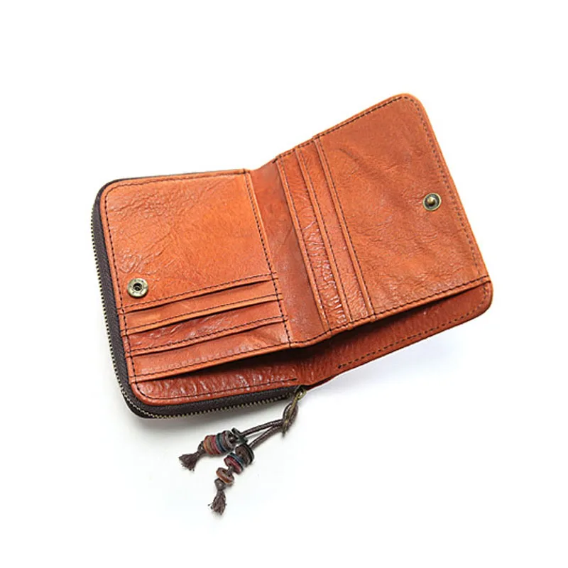 AETOO ретро мужской короткий кожаный вертикальный кожаный бумажник мужской кошелек для монет мягкая кожаная сумка мужской Кошелек молодежный