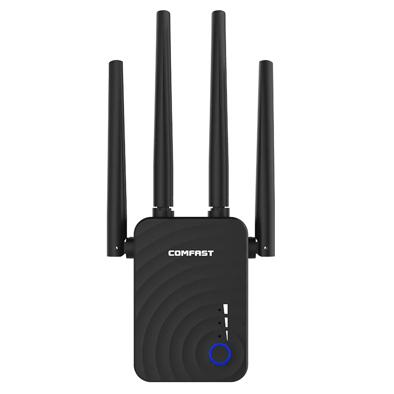 COMFAST High Speed Home Wireless Extender 5ghz Router Wifi Repeater 1200Mbps 4*2dbi omnidirectional Antenna Long RangeCF-WR754AC