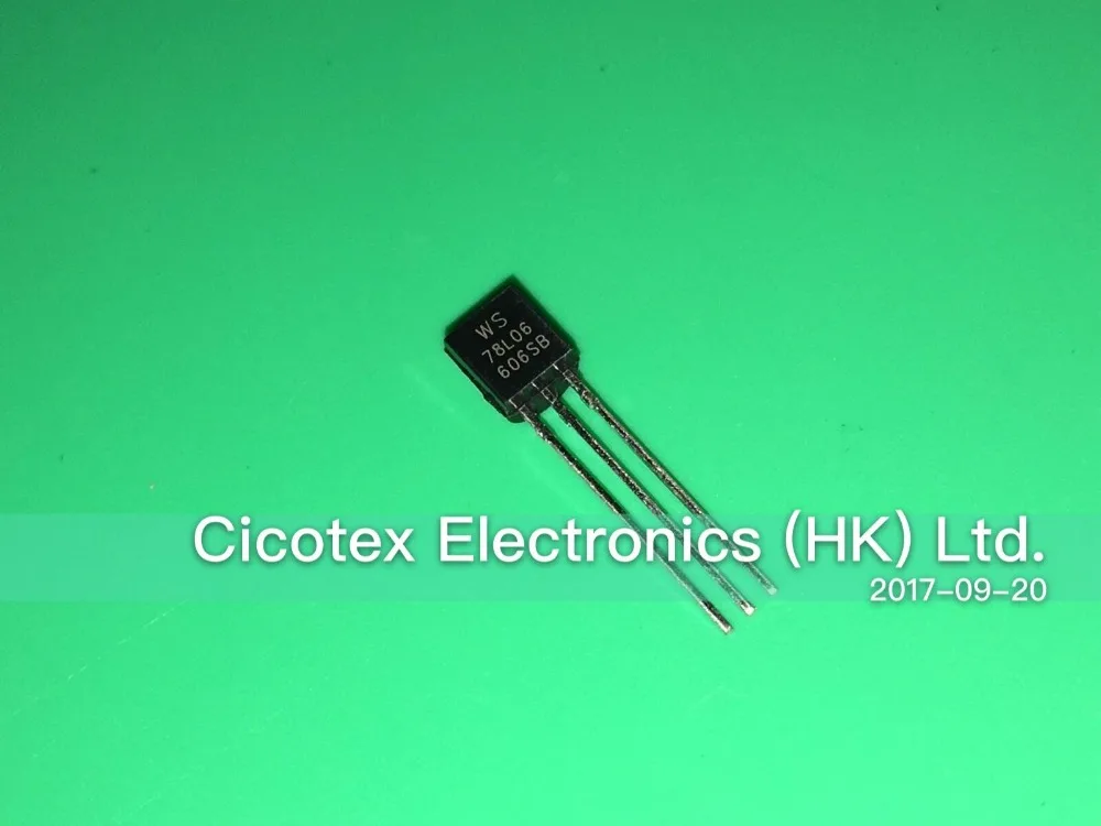 

50pcs WS78L06 TO-92 78L06 IC REG LINEAR 6V 100MA TO92-3