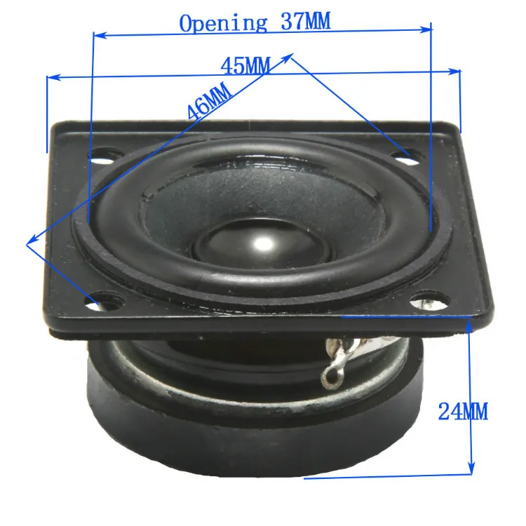 Tenghong 2шт 1,5 дюймов полнодиапазонные динамики 4Ohm 5 Вт портативная аудио Колонка блок для домашнего кинотеатра громкий динамик s DIY вокал звук